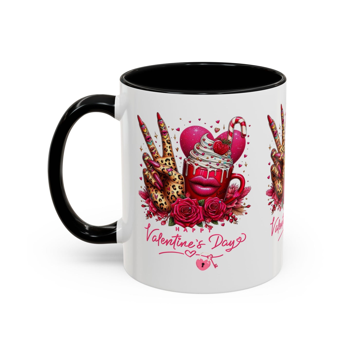 Valentines Accent Coffee Mug (11, 15oz)