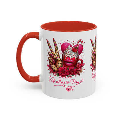 Valentines Accent Coffee Mug (11, 15oz)