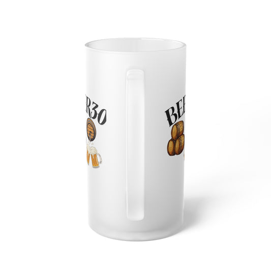 Beer 30 Frosted Glass Beer Mug