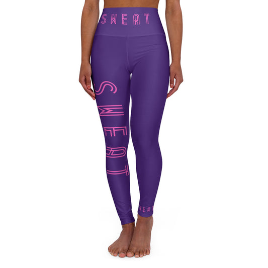 High Waisted Yoga Leggings "Sweat"