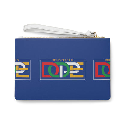 Being Black is Dope Clutch Bag