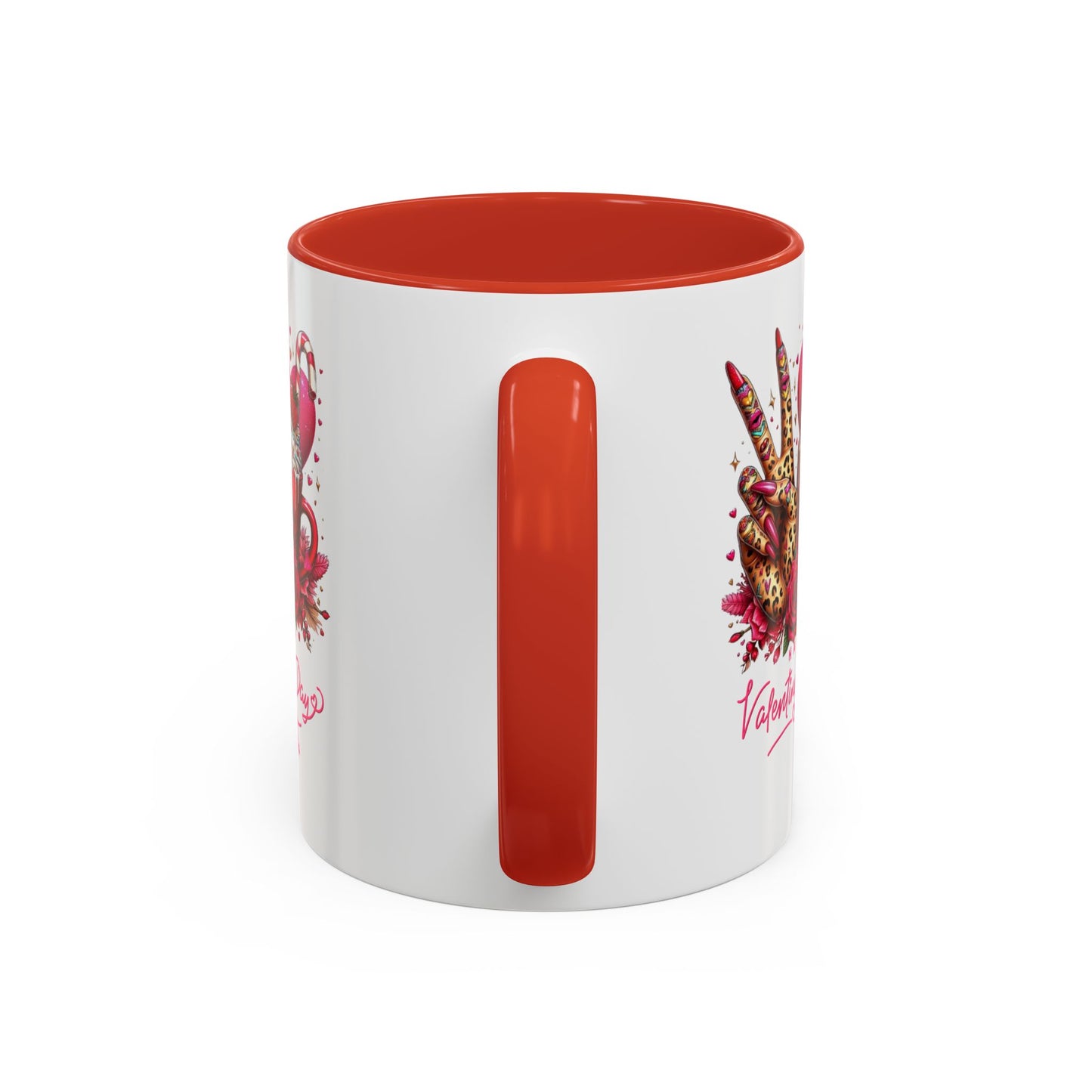 Valentines Accent Coffee Mug (11, 15oz)