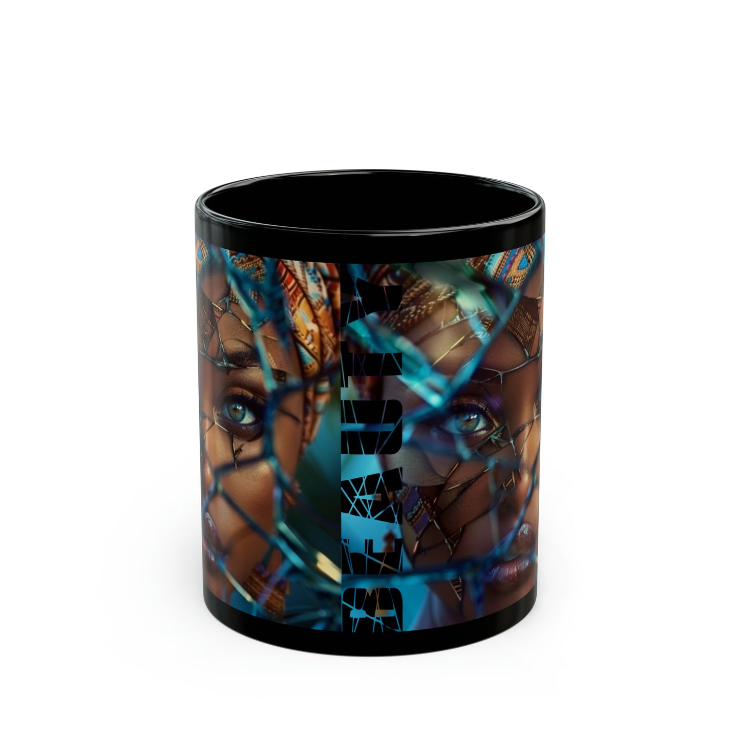 Broken Glass Black Mug (11oz, 15oz)