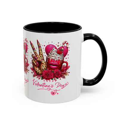 Valentines Accent Coffee Mug (11, 15oz)