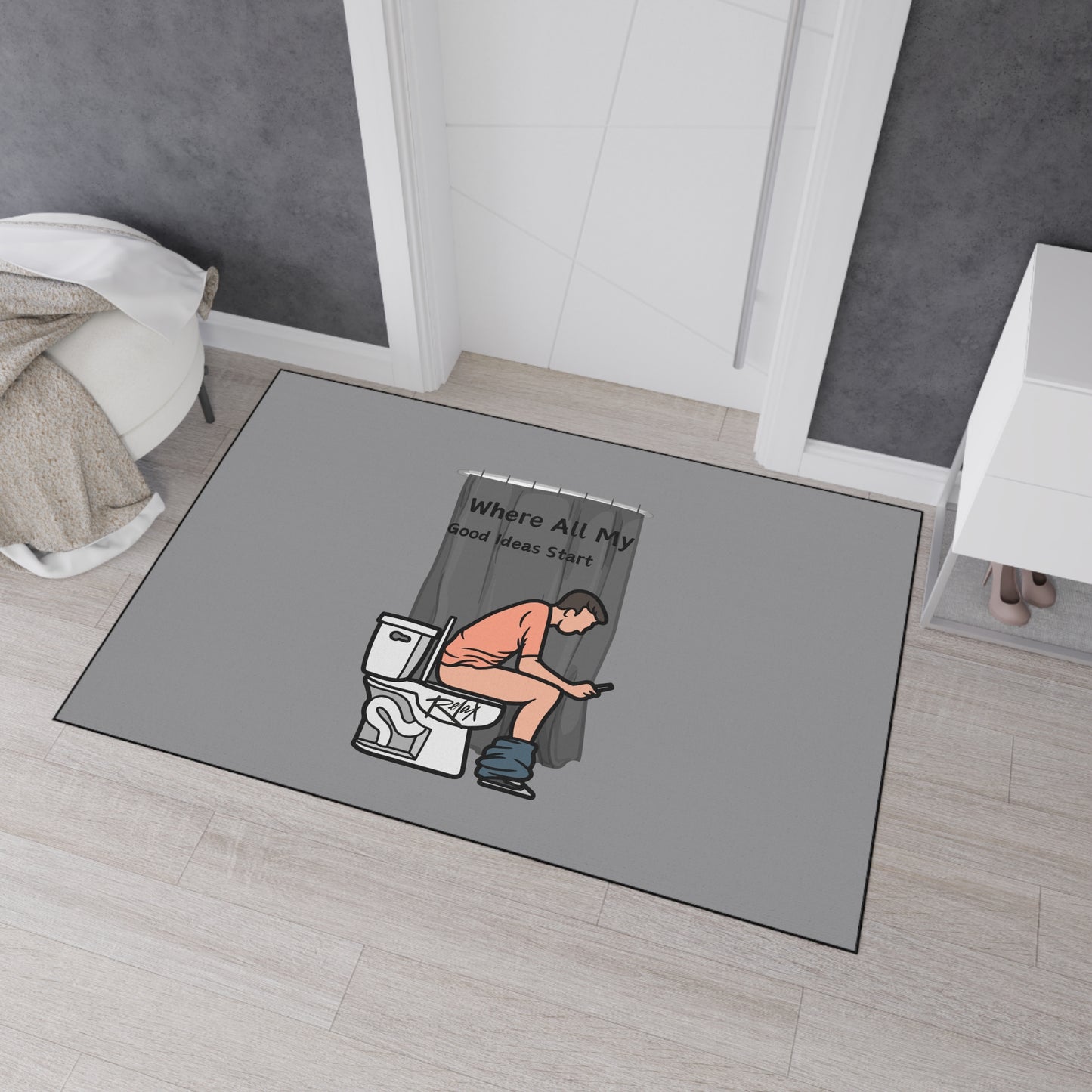 Where All My Good Ideas Start Heavy Duty Floor Mat