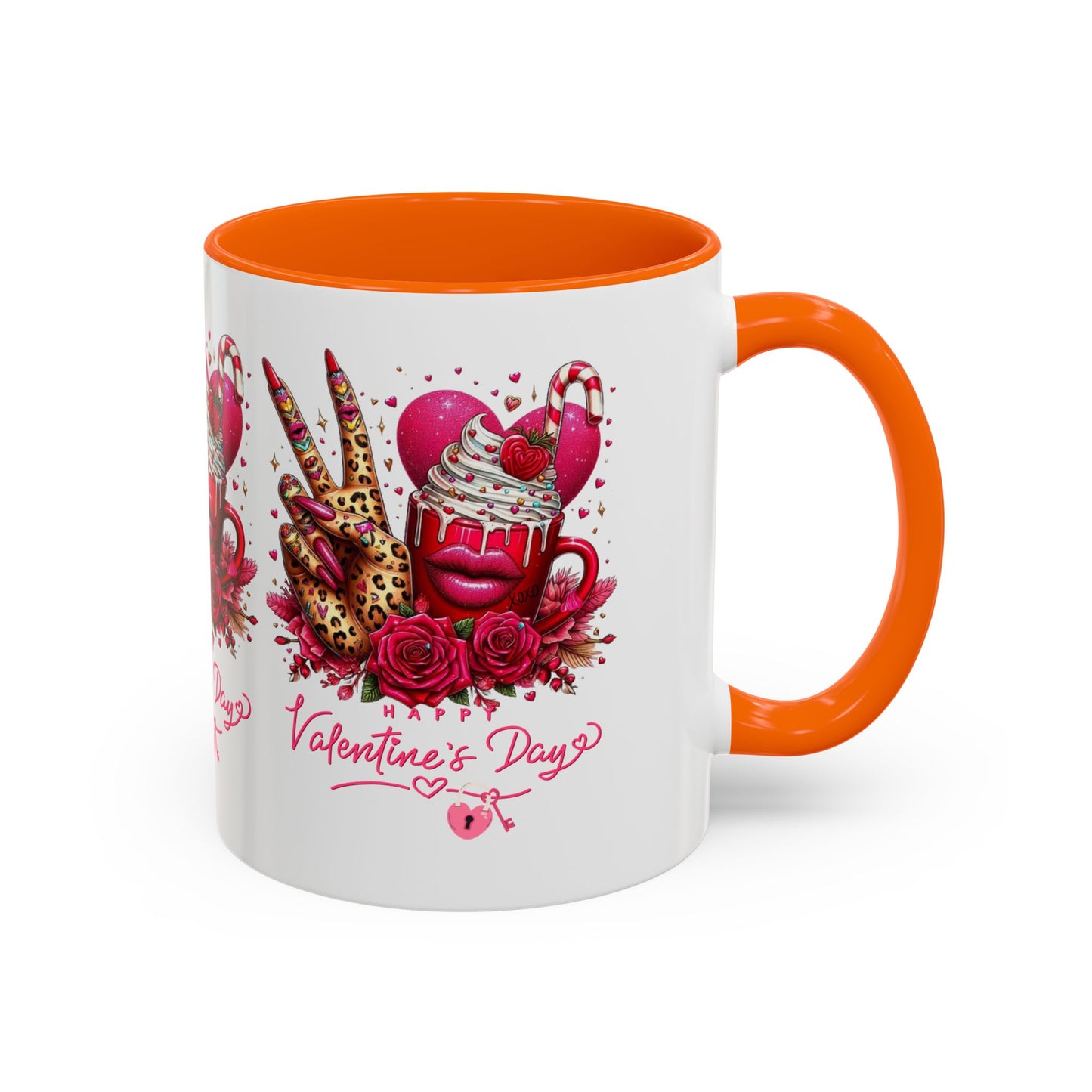 Valentines Accent Coffee Mug (11, 15oz)