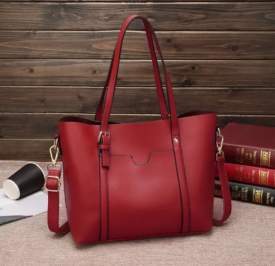 Accity's Women Simple Soft Leather Handbag