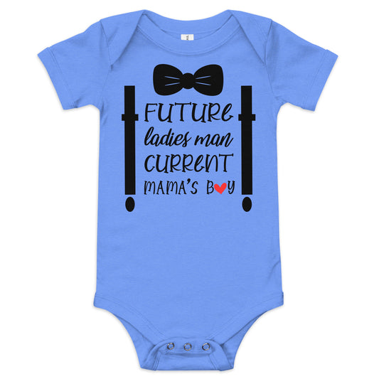 Future Ladies Man Baby short sleeve one piece