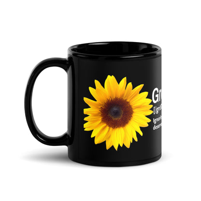 Growth Black Glossy Mug