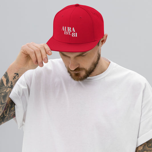 Aura EST. 81 Snapback Hat