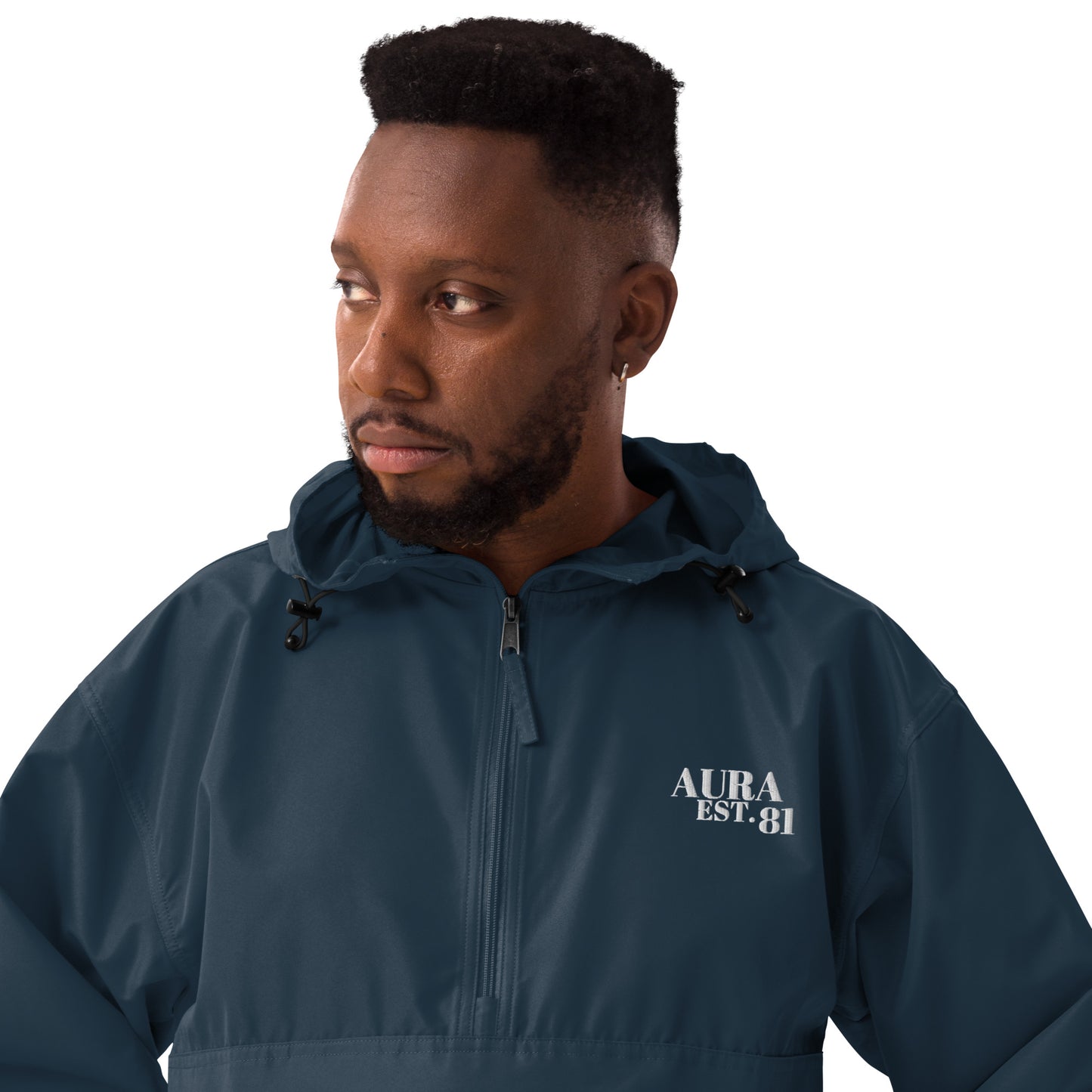 Aura EST. 81 Embroidered Champion Packable Jacket