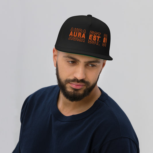 Aura EST. 81 Flat Bill Cap