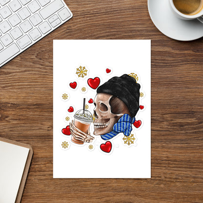 Skull Valentine's Day Sticker sheet