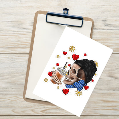 Skull Valentine's Day Sticker sheet