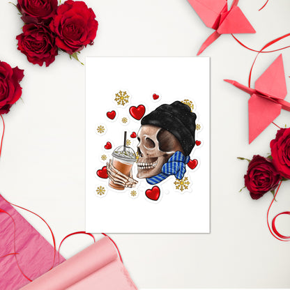 Skull Valentine's Day Sticker sheet