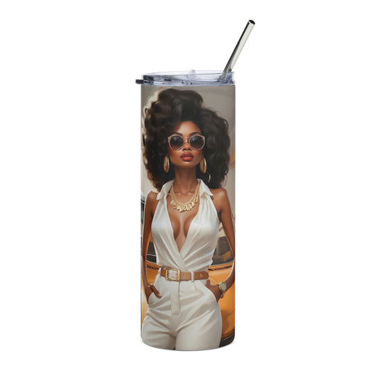 Black Women Stainless steel tumbler