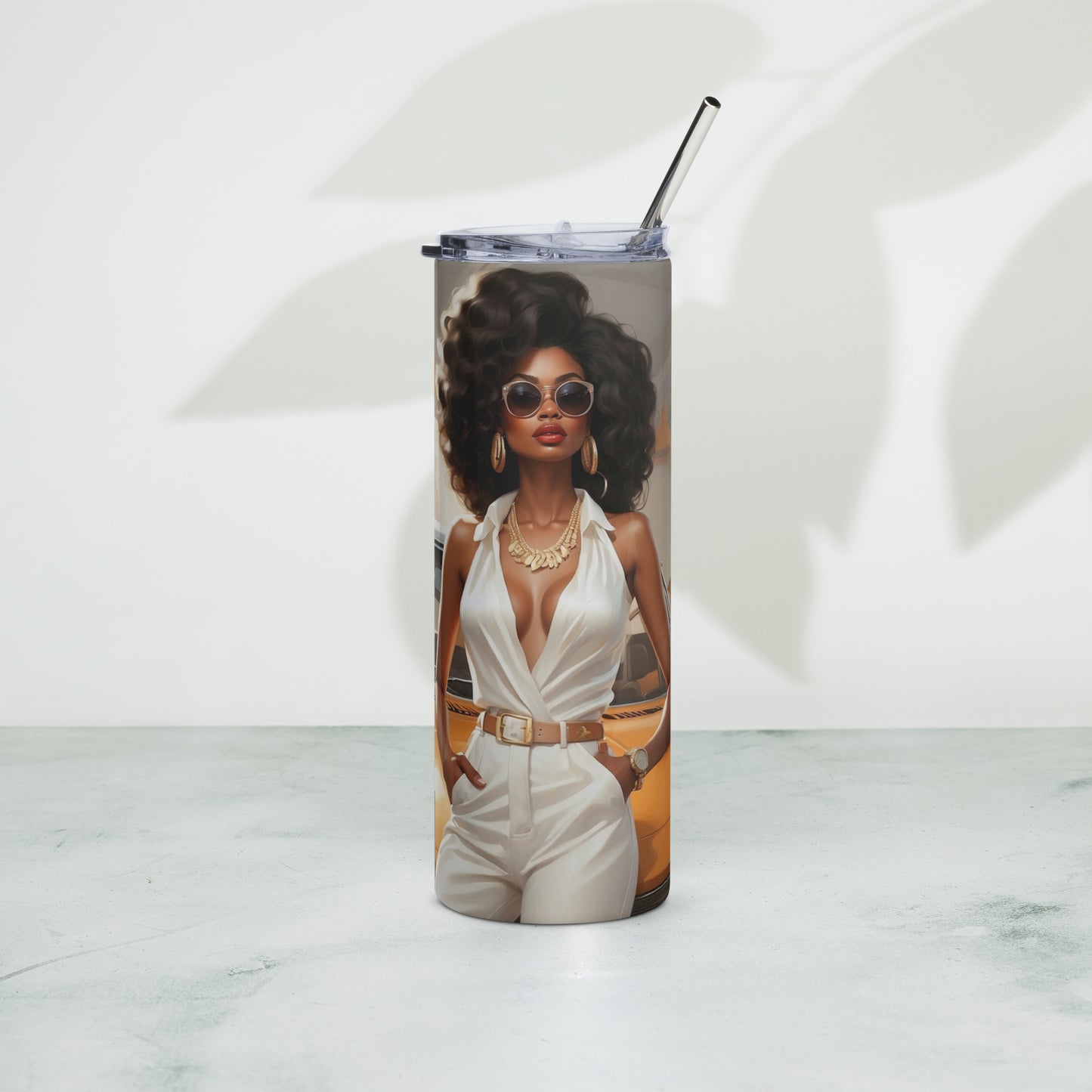 Black Women Stainless steel tumbler