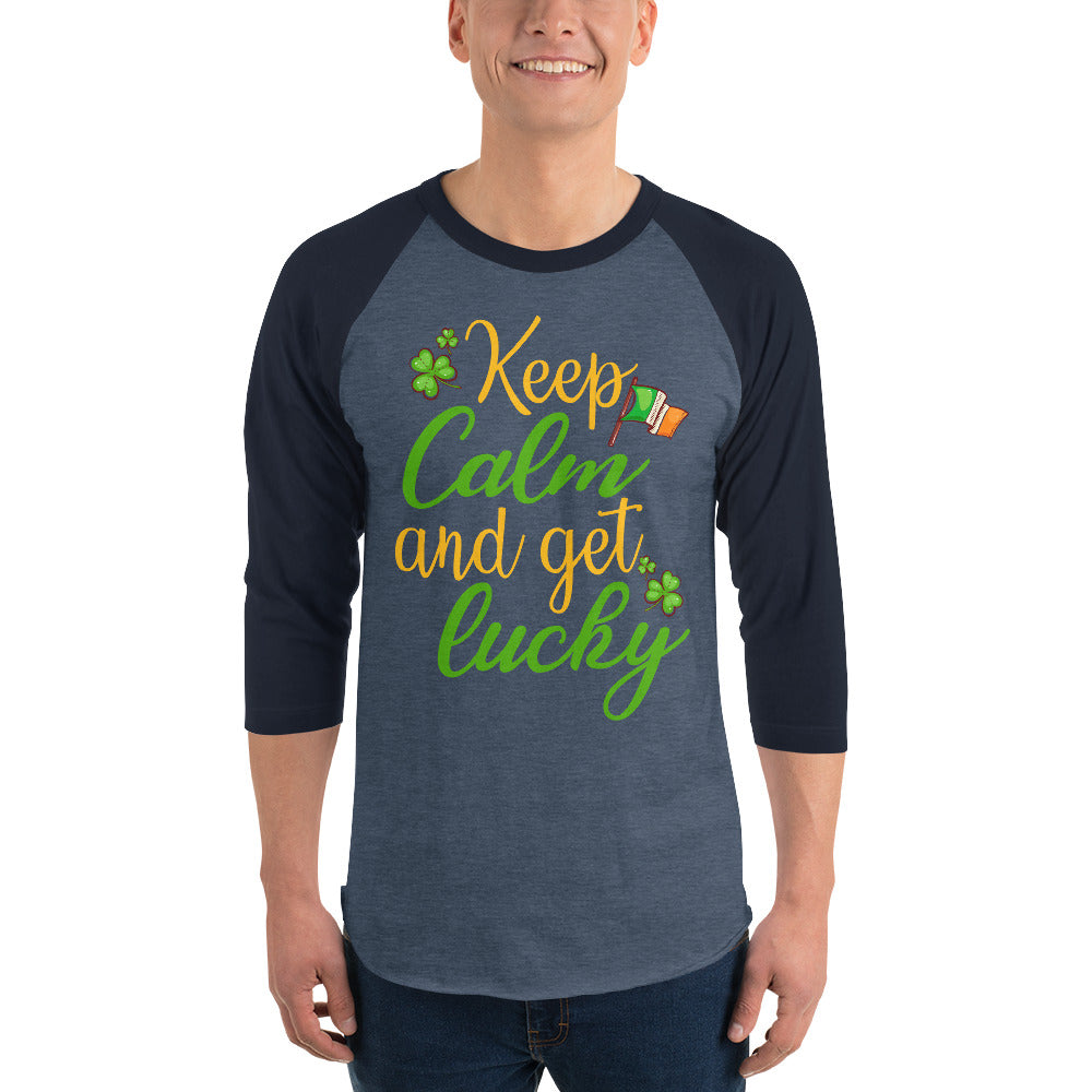 St. Patrick's Day 3/4 sleeve raglan shirt