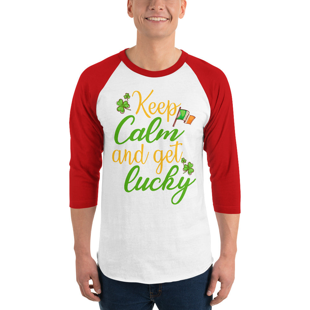 St. Patrick's Day 3/4 sleeve raglan shirt