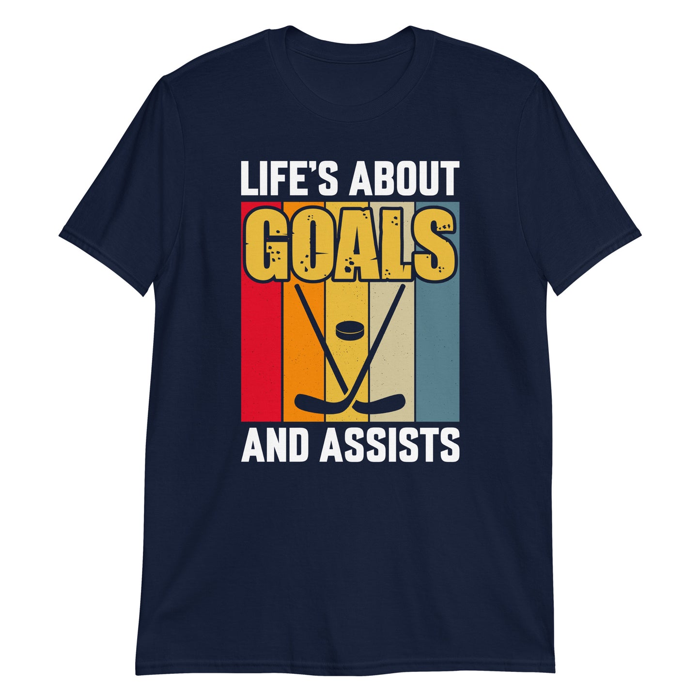 Life Is About Goals Hockey Short-Sleeve T-Shirt