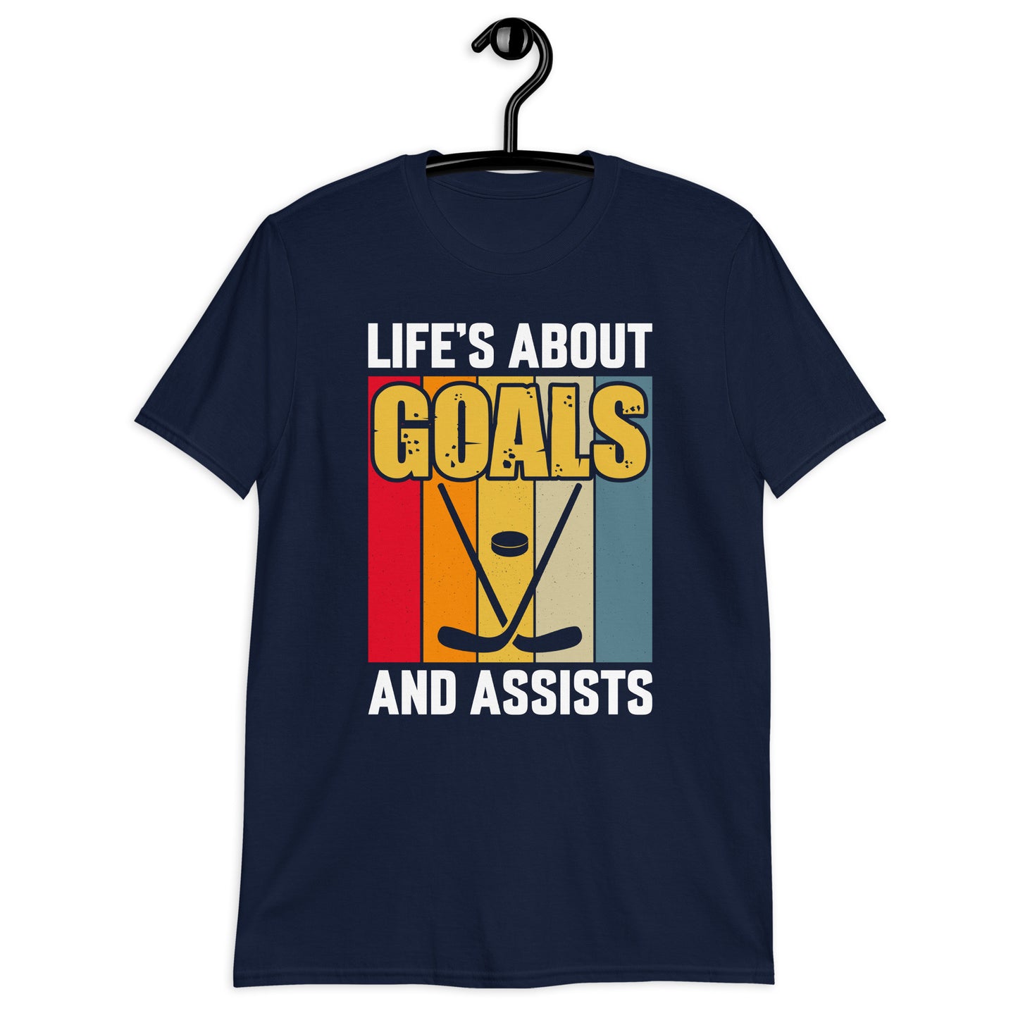 Life Is About Goals Hockey Short-Sleeve T-Shirt