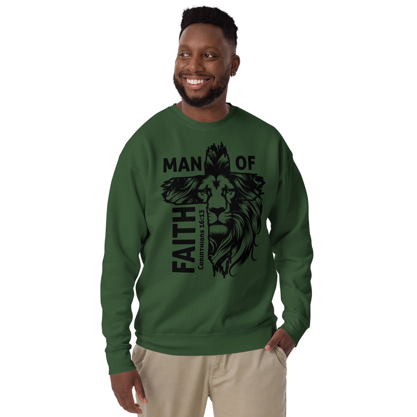 Man of Faith Premium Sweatshirt