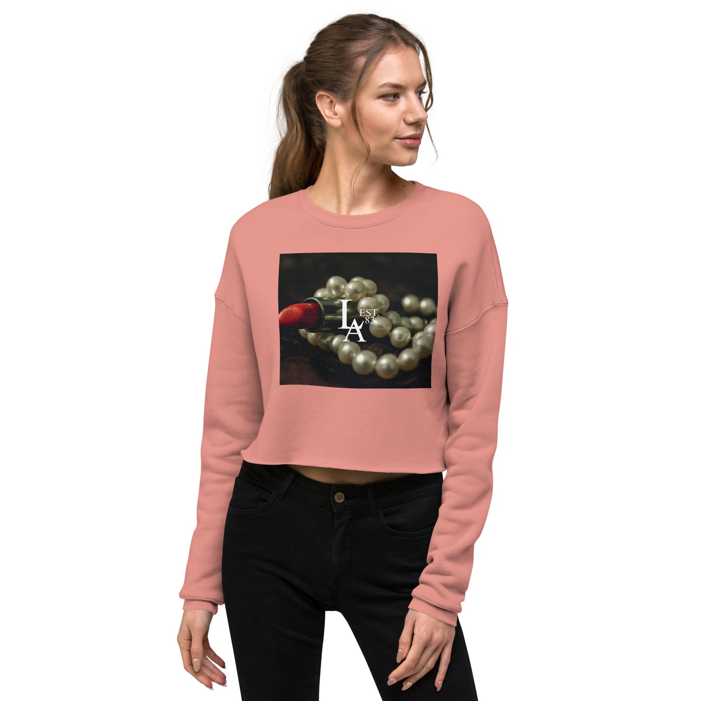 LA EST 83 Crop Sweatshirt