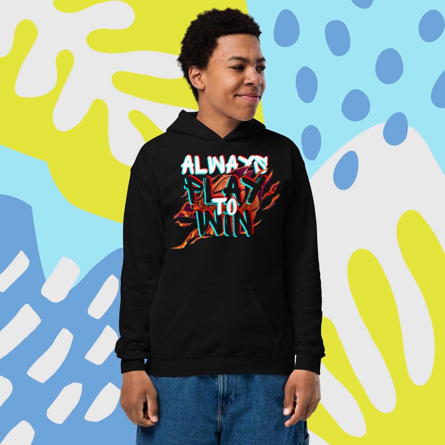 Always Play To Win Youth heavy blend hoodie